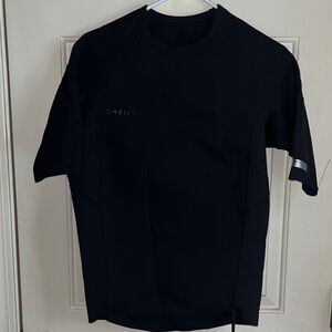 O'Neill Men’s Black Short Sleeve Rash Guard Top